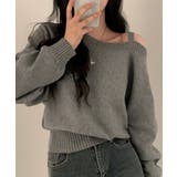 オフショルダーニットトップス肩見せ秋冬服 | SUNSHINE CLOSET | 詳細画像19 