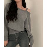 オフショルダーニットトップス肩見せ秋冬服 | SUNSHINE CLOSET | 詳細画像20 
