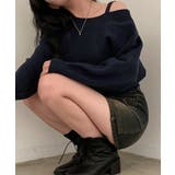 オフショルダーニットトップス肩見せ秋冬服 | SUNSHINE CLOSET | 詳細画像23 