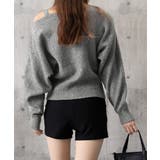 オフショルダーニットトップス肩見せ秋冬服 | SUNSHINE CLOSET | 詳細画像34 