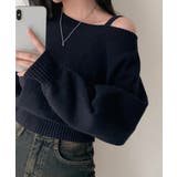 オフショルダーニットトップス肩見せ秋冬服 | SUNSHINE CLOSET | 詳細画像8 