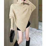 ハイネックニットセーター 不規則デザイン | SUNSHINE CLOSET | 詳細画像5 