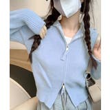 ダブルジップリブニットカーディガン韓国風 | SUNSHINE CLOSET | 詳細画像14