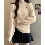 クルーネックハート柄ニットセーター韓国風 | SUNSHINE CLOSET | 詳細画像12
