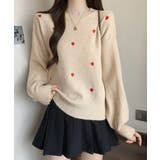 クルーネックハート柄ニットセーター韓国風 | SUNSHINE CLOSET | 詳細画像13