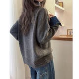 デニム切り替え レイヤード風ニットポロ襟 | SUNSHINE CLOSET | 詳細画像2