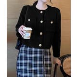 ゴールドボタンニットカーディガン 韓国風 | SUNSHINE CLOSET | 詳細画像5