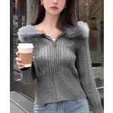 フード付きケーブル編みニットカーディガン | SUNSHINE CLOSET | 詳細画像1