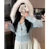 フード付きケーブル編みニットカーディガン | SUNSHINE CLOSET | 詳細画像5