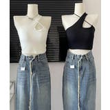 クロスホルターネック ショートタンクトップ カットアウトリブキャミソール | SUNSHINE CLOSET | 詳細画像15 
