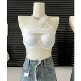 クロスホルターネック ショートタンクトップ カットアウトリブキャミソール | SUNSHINE CLOSET | 詳細画像17 