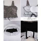 チェック柄水着 レースアップフリルビスチェ水着 ショーツ一体型ミニスカートタンキ… | SUNSHINE CLOSET | 詳細画像18 