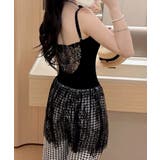 大人可愛い スカラップレースロングキャミ 肩紐調節可能インナーキャミソール | SUNSHINE CLOSET | 詳細画像7