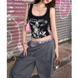 レース地雷系夏服 ヴィンテージ風トップスノースリーブ ショート丈リブタンク | SUNSHINE CLOSET | 詳細画像19