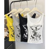 レース地雷系夏服 ヴィンテージ風トップスノースリーブ ショート丈リブタンク | SUNSHINE CLOSET | 詳細画像26