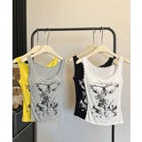レース地雷系夏服 ヴィンテージ風トップスノースリーブ ショート丈リブタンク | SUNSHINE CLOSET | 詳細画像27