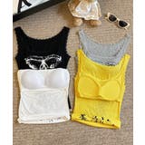 レース地雷系夏服 ヴィンテージ風トップスノースリーブ ショート丈リブタンク | SUNSHINE CLOSET | 詳細画像29