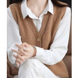 Vネックニットベストレディースニットジレ | SUNSHINE CLOSET | 詳細画像11