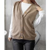 Vネックニットベストレディースニットジレ | SUNSHINE CLOSET | 詳細画像14