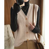 Vネックニットベストレディースニットジレ | SUNSHINE CLOSET | 詳細画像8