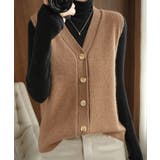 Vネックニットベストレディースニットジレ | SUNSHINE CLOSET | 詳細画像9