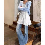 ミニワンピースレディース 刺しゅうレース Aラインワンピース | SUNSHINE CLOSET | 詳細画像11