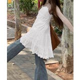 ミニワンピースレディース 刺しゅうレース Aラインワンピース | SUNSHINE CLOSET | 詳細画像3