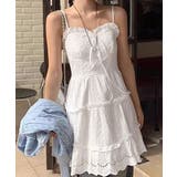 ミニワンピースレディース 刺しゅうレース Aラインワンピース | SUNSHINE CLOSET | 詳細画像4