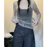 レディース ポルカドットチュールブラウス大人可愛い重ね着 薄手レイヤードインナー… | SUNSHINE CLOSET | 詳細画像13 