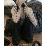 レディース ポルカドットチュールブラウス大人可愛い重ね着 薄手レイヤードインナー… | SUNSHINE CLOSET | 詳細画像14 