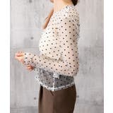 レディース ポルカドットチュールブラウス大人可愛い重ね着 薄手レイヤードインナー… | SUNSHINE CLOSET | 詳細画像18 