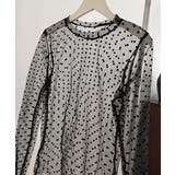 レディース ポルカドットチュールブラウス大人可愛い重ね着 薄手レイヤードインナー… | SUNSHINE CLOSET | 詳細画像20 