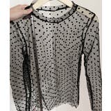 レディース ポルカドットチュールブラウス大人可愛い重ね着 薄手レイヤードインナー… | SUNSHINE CLOSET | 詳細画像21 