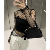 レディース ポルカドットチュールブラウス大人可愛い重ね着 薄手レイヤードインナー… | SUNSHINE CLOSET | 詳細画像7 