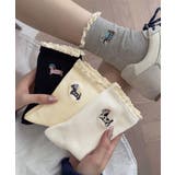 フリルソックス 犬柄 コットン靴下可愛い | SUNSHINE CLOSET | 詳細画像9 