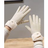 タッチパネル対応ファー付き手袋スエード調 | SUNSHINE CLOSET | 詳細画像3 