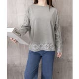 レディースレーストップス 透け感袖カットソーきれいめ 体型カバー | SUNSHINE CLOSET | 詳細画像29 