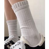 プリーツフリルソックス ミドル丈無地靴下 | SUNSHINE CLOSET | 詳細画像1 