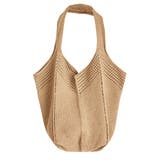 大きめナチュラルバッグ 透かし編みニット鞄 A4収納可 | SUNSHINE CLOSET | 詳細画像26 