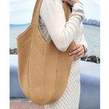 大きめナチュラルバッグ 透かし編みニット鞄 A4収納可 | SUNSHINE CLOSET | 詳細画像8 