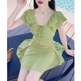 ドローストリングトップスフリル袖 チラ見え防止インナーパンツ付きフレアスカート … | SUNSHINE CLOSET | 詳細画像11 