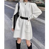 ベルト付きニットワンピースウエストマーク | SUNSHINE CLOSET | 詳細画像10