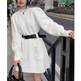 ベルト付きニットワンピースウエストマーク | SUNSHINE CLOSET | 詳細画像12