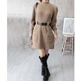 ベルト付きニットワンピースウエストマーク | SUNSHINE CLOSET | 詳細画像20