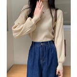 韓国風リブニットトップスハイネックニット | SUNSHINE CLOSET | 詳細画像13