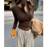 配色ヘンリーシャツハーフボタンカットソー | SUNSHINE CLOSET | 詳細画像13