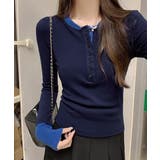 配色ヘンリーシャツハーフボタンカットソー | SUNSHINE CLOSET | 詳細画像16