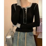 配色ヘンリーシャツハーフボタンカットソー | SUNSHINE CLOSET | 詳細画像21