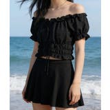 フリルレース水着オフショルダー チラ見え防止インナーパンツ付きスカート 着やせ露… | SUNSHINE CLOSET | 詳細画像10 