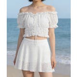 フリルレース水着オフショルダー チラ見え防止インナーパンツ付きスカート 着やせ露… | SUNSHINE CLOSET | 詳細画像12 
